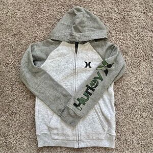 Hurley Kids Gray Zip-Up Hoodie